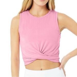 Alo Cover Twist Tank Top, S, Pink, NWOT